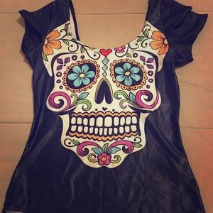 COPY - Skull Bathing suit! Worn once.